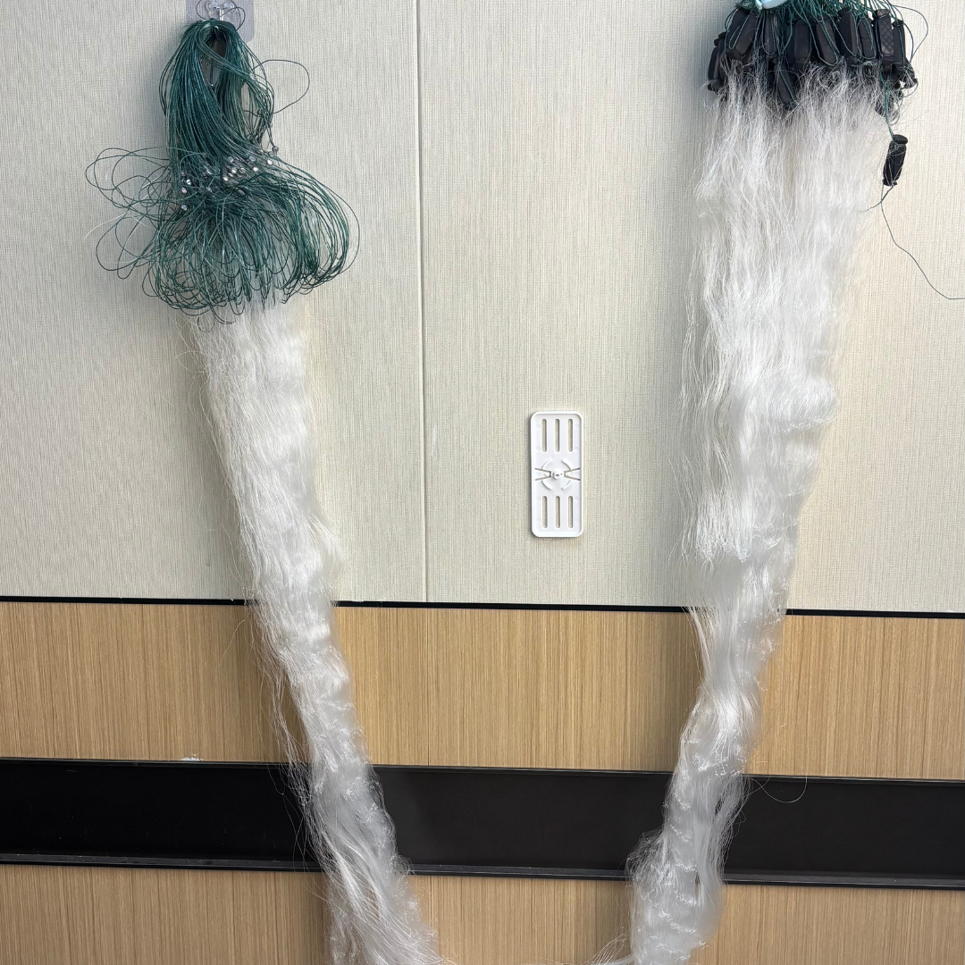 3-Layer Fishing Gill Net, Durable Trammel Net with Sinkers & Floats