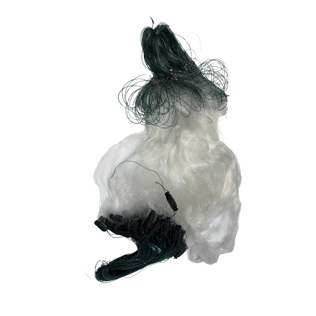 3-Layer Fishing Gill Net, Durable Trammel Net with Sinkers & Floats